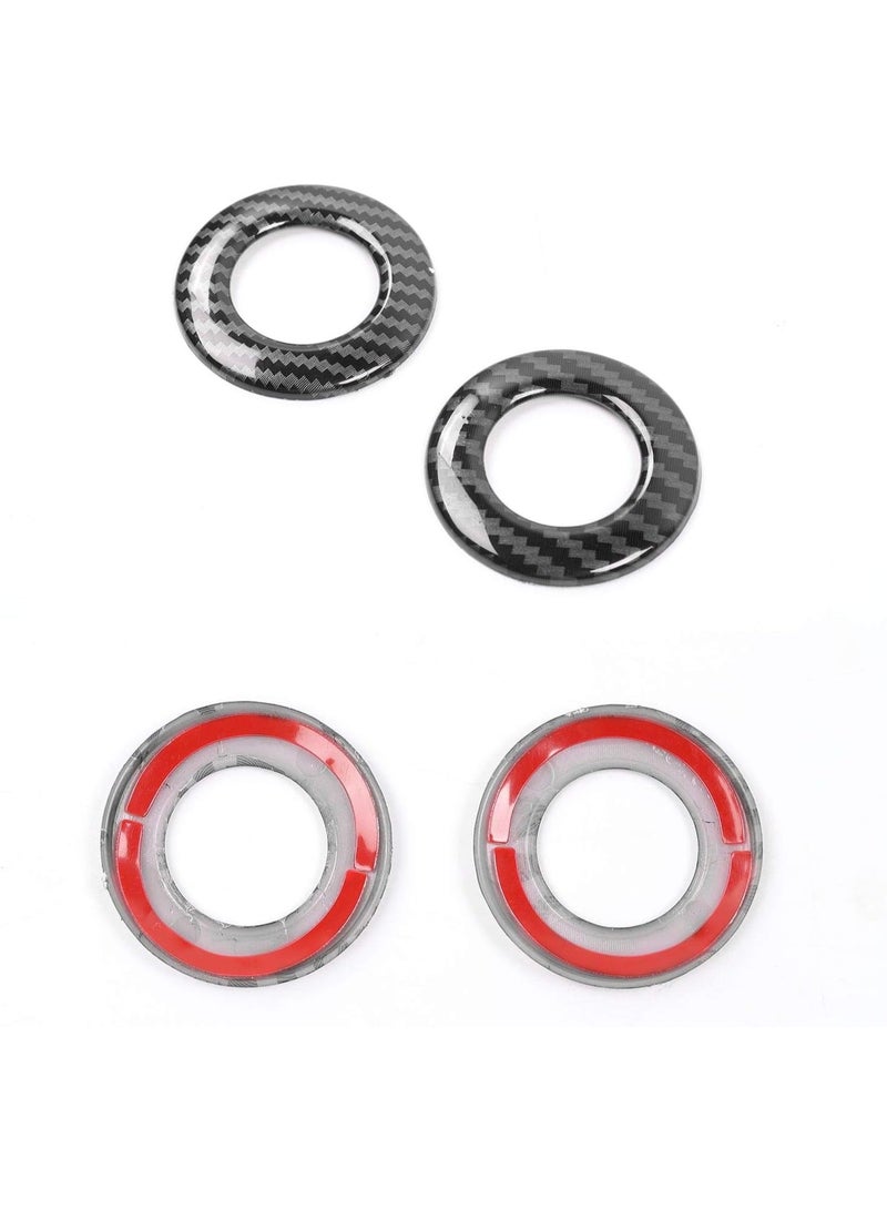 لتحدي ABS ألياف الكربون سقف قراءة ضوء غطاء التقطيع ل 2015-2024 دودج تحدي الملحقات الداخلية ، 2pcs - Image 2